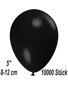 Luftballons 12 cm, Schwarz, 10000 Stück