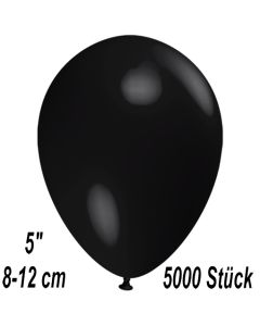 Luftballons 12 cm, Schwarz, 5000 Stück