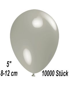 Luftballons 12 cm, Silbergrau, 10000 Stück