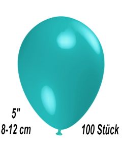 Luftballons 12 cm, Türkis, 100 Stück