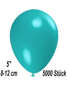 Luftballons 12 cm, Türkis, 5000 Stück