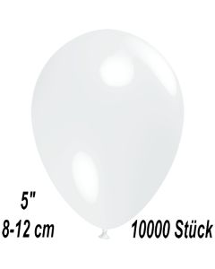 Luftballons 12 cm, Transparent, 10000 Stück