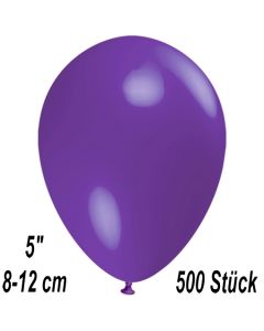 Luftballons 12 cm, Violett, 500 Stück