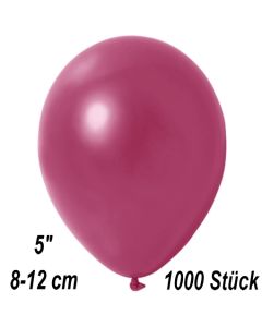 Kleine Metallic Luftballons, 8-12 cm, Bordeaux, 1000 Stück