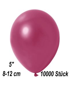 Kleine Metallic Luftballons, 8-12 cm, Bordeaux, 10000 Stück