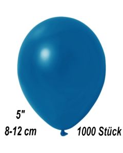 Kleine Metallic Luftballons, 8-12 cm, Dunkelblau, 1000 Stück