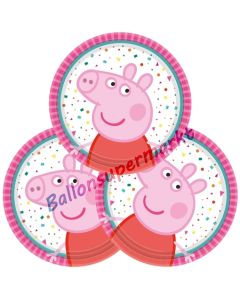 Mini-Partyteller Peppa Pig zum Peppa Wutz Kindergeburtstag