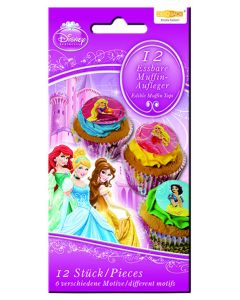 Kuchendekoration Disney Princess Muffinaufleger zum Kindergeburtstag