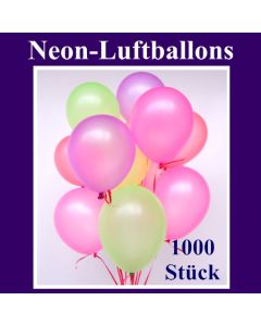 Neon-Luftballons, 20 cm, 1000 Stück