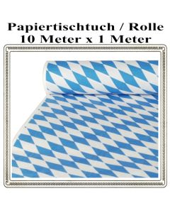 Papiertischtuch, Bayrisches Muster, 1 Rolle, 10 Meter x 1 Meter