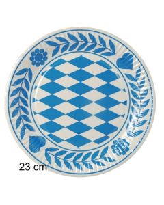 Pappteller-Dekoration-Bayrisch-Blau-23-cm