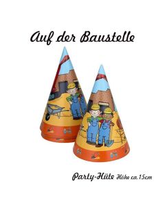 Partyhüte Baustelle, Kindergeburtstag