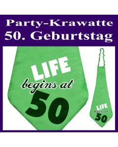 Partykrawatte zum 50. Geburtstag