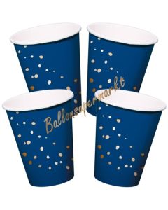 Elegant True Blue Partybecher, 8 Stück 