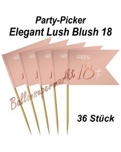 Party-Picker Elegant Lush Blush 18, Dekoration zum 18. Geburtstag