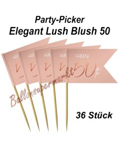 Party-Picker Elegant Lush Blush 50, Dekoration zum 50. Geburtstag