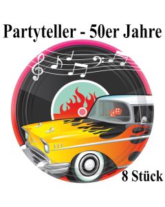 50er Jahre Partyteller