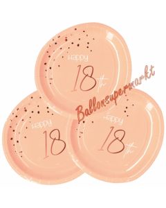 Elegant Lush Blush 18 Partyteller zum 18. Geburtstag