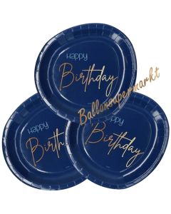 Elegant True Blue Happy Birthday Partyteller zum Geburtstag, Kindergeburtstag