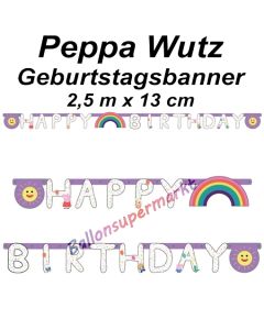 Kindergeburtstagsbanner Peppa Pig