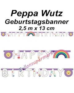 Kindergeburtstagsbanner Peppa Pig