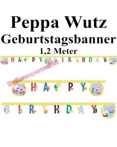 Kindergeburtstagsbanner Peppa Wutz