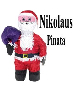Nikolaus Pinata, dekoration mit dem Weihnachtsmann