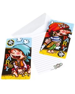 Pirates Einladungskarten zum Kindergeburtstag