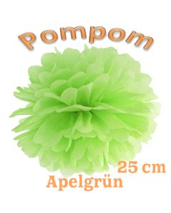 Pompom Apfelgrün, 25 cm