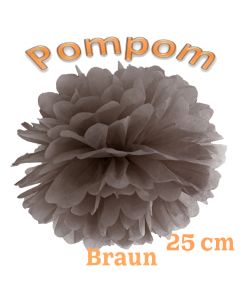 Pompom Braun, 25 cm
