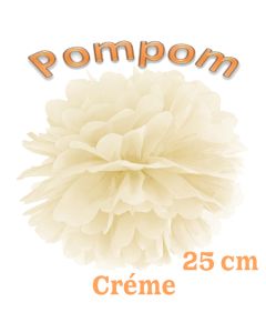 Pompom Creme, 25 cm