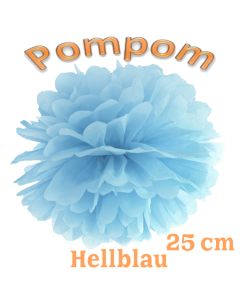 Pompom Hellblau, 25 cm