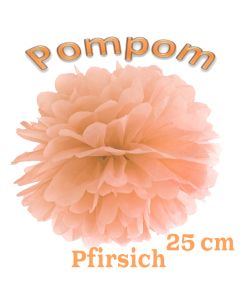 Pompom Pfirsich, 25 cm