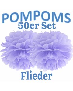 Pompoms Flieder, 50 Stück