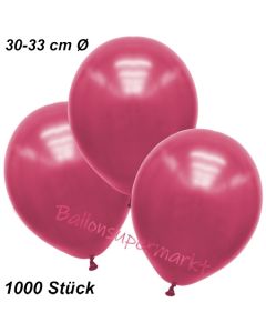 Premium Metallic Luftballons, Pink, 30-33 cm, 1000 Stück