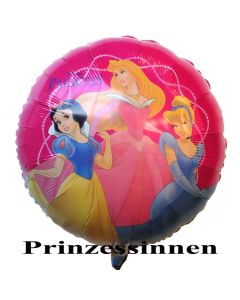 Prinzessinen Luftballon, Walt Disney, runder Folienballon mit Ballongas-Helium