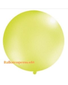 Großer Rund-Luftballon, Apfelgrün-Metallic, 100 cm