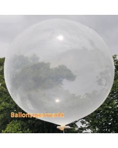 Großer Rund-Luftballon, Transparent, 100 cm