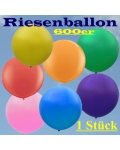 Riesenballon 600er, riesiger Luftballon, Rundballon aus Latex, 2 Meter Durchmesser