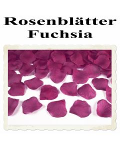 Rosenblaetter Fuchsia 100 Stueck