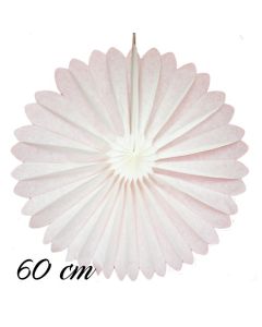 Rosette Weiß, 60 cm, schwer entflammbar