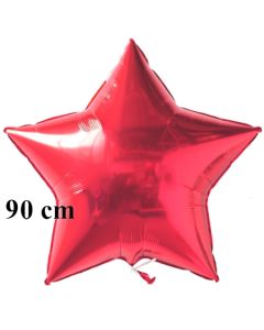 Luftballon aus Folie, Sternballon, Rot, 90 cm