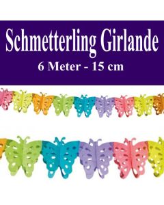 Schmetterling Girlande