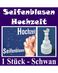 Seifenblasen Hochzeit, Wedding Bubbles Schwan, 1 Stück