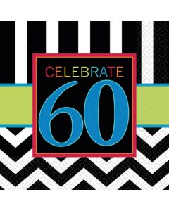 Servietten Celebrate 60 zum 60. Geburtstag