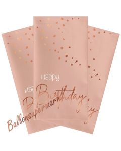 Happy Birthday Servietten Elegant Lush Blush zum Geburtstag, 10 Stück