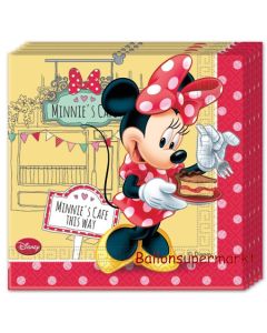 Servietten Minnie Maus Café zum Kindergeburtstag