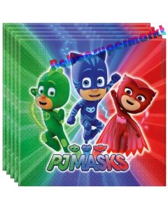 Party-Servietten PJ Masks zum Kindergeburtstag