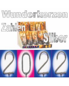Zahlen-Wunderkerzen Silvester 2022