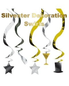 Silvester Dekoration Swirls